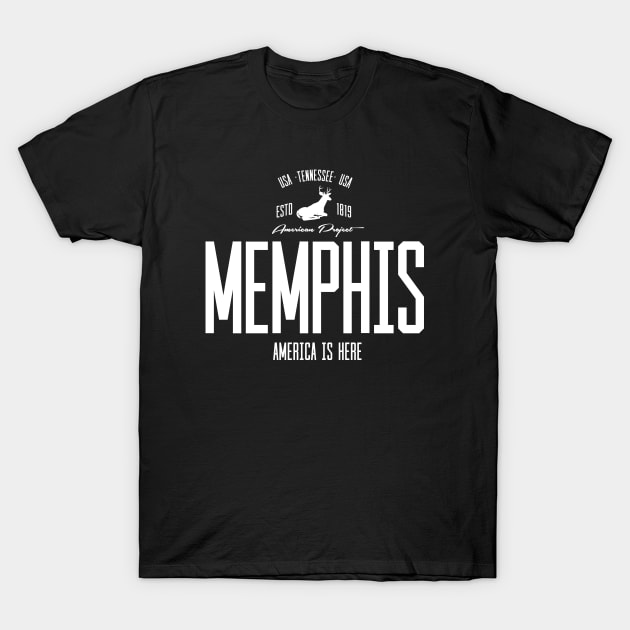 USA, America, Memphis, Tennessee T-Shirt by NEFT PROJECT